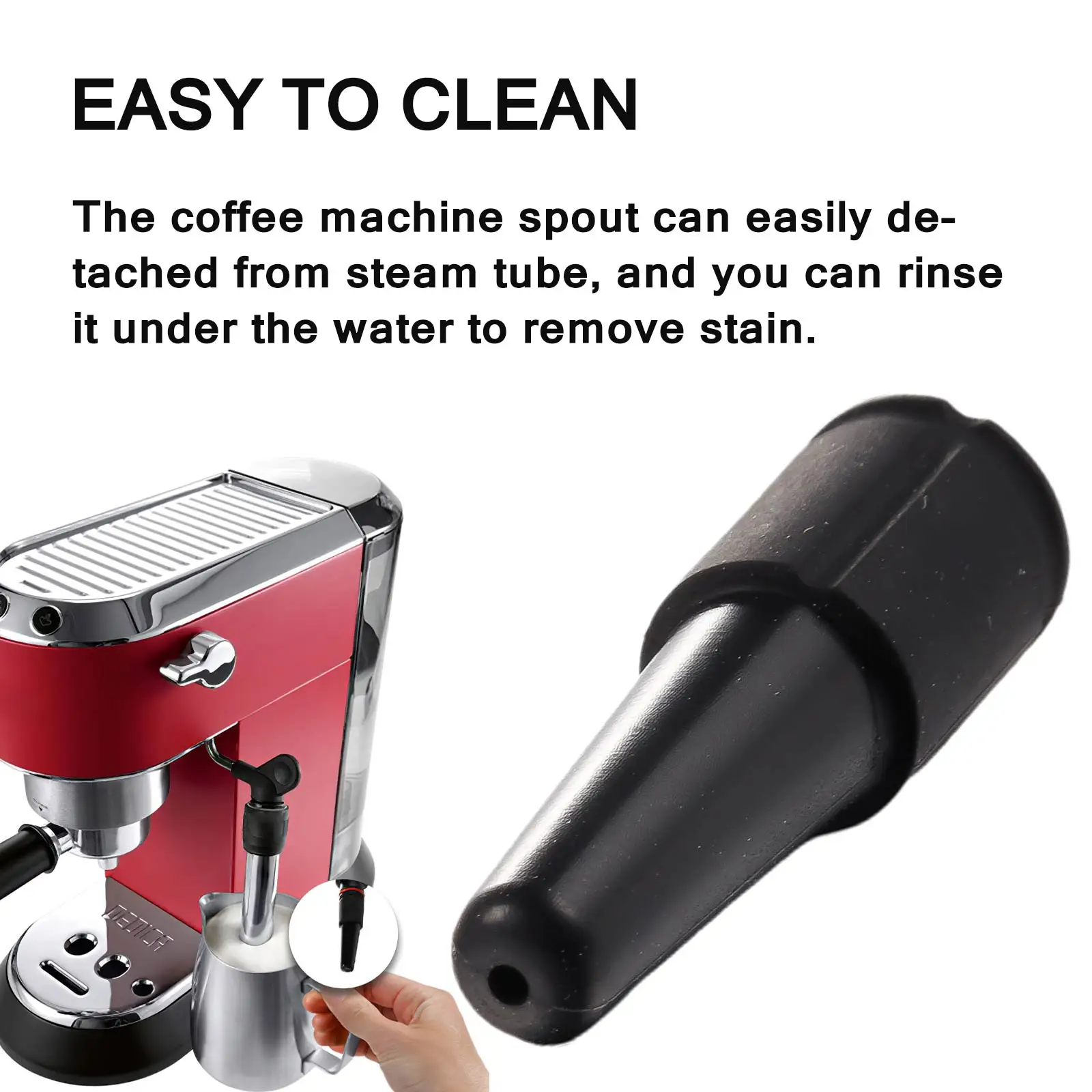 Coffee Machine Steam Pipe Nozzle Stainless Steel One Hole Steam Nozzle Coffee Machine