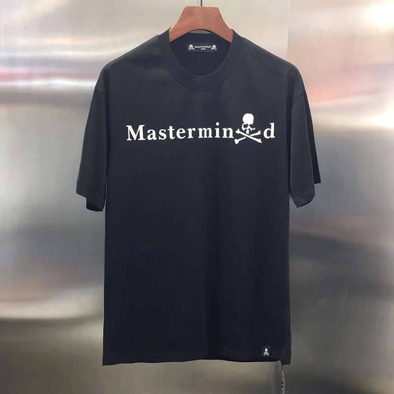 

2020ss Basic Design O-Neck Skulls Printed T Shirt Men Women Mastermind World Japan MMJ T-shirts 100% Cotton Tees Men