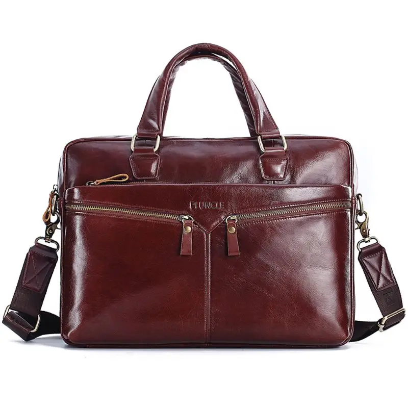 

2019 Vintage Business Briefcase PU Leather Messenger for Men Handbag Shoulder Bag
