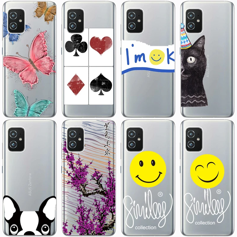 Per Asus Zenfone 8 Zs590Ks Custodia Protettiva In Silicone Antiurto Per Asus Zenfone 8 Zs590Ks Cover Cover Trasparente