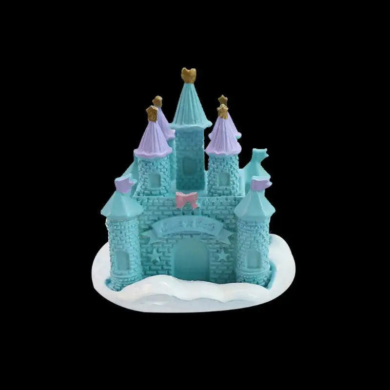 Ручной работы 3D замок для моделирования из мастики Sugarcraft Торт Формы DIY Мыло