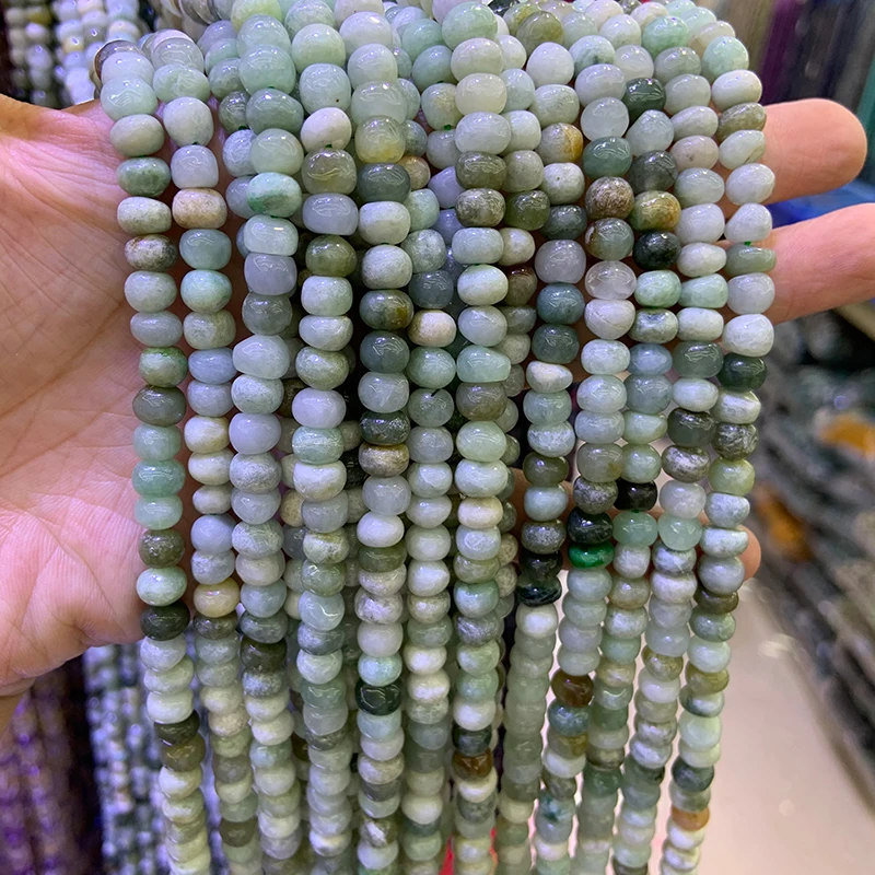 

5x7-8 мм натуральные нефриты бусины Rondelle Зеленый разделитель DIY свободные бусины для изготовления ювелирных изделий бусы браслет ожерелье для мужчин женщин подарок