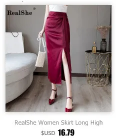 RealShe длинная юбка из шифона с высокой талией, леопардовая расцветка, свободная юбка макси для женщин, Весенняя повседневная юбка Jupe Femme, длинные женские юбки s