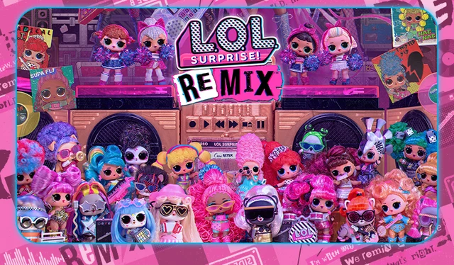 Surpresa original de l. o. l. Lol remix collector moda honeylicious música  registro presente da menina - AliExpress