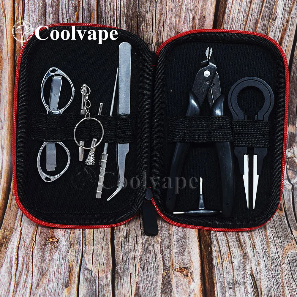 

WOLF COOLVAPE X9 Mini Coil DIY Kit Bag Vape Tools Master DIY Kit fit rda Atomizer Rebuild Electronic cigarette Tank Accessories