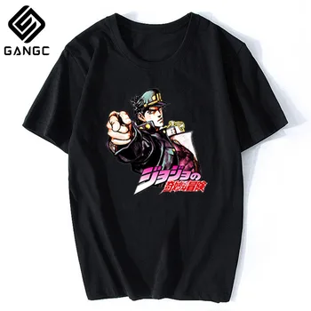 

Harajuku Streetwear Cotton Camisetas Hombre Men Vaporwave Japan Anime Shirt Jojos Bizarre Adventure Vintage Men Manga T-shirt