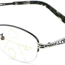 Новые модные женские прогрессивные многофокальные овальные фотохромные очки для чтения UV400 с коробкой FML