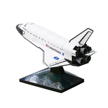 

Space shuttle and Space shuttle Fuel Tank and Rocket Set 3D solid paper model adult children DIY hand-made jigsaw puzzle