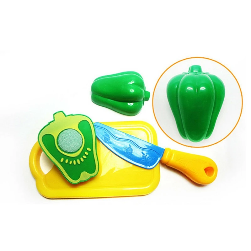 24Pcs Kitchen Cutting Toys Pretend Play Vegetables Food Set for Kids Toddler