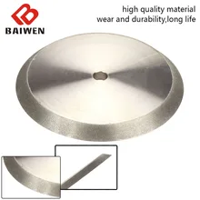 Disque de meulage en diamant galvanisé, 125mm, outil rotatif de polissage en acier au tungstène, coupe de coupe à 45 °
