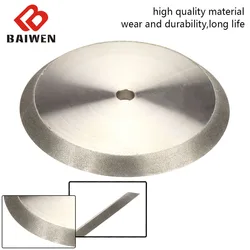 125mm hypotenuse galvanizado diamante rebolo 45 ° copo moedor disco de aço tungstênio fresa polimento ferramenta rotativa