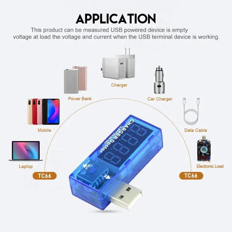 Многофункциональный USB тестер Портативный точный диапазон Высокая точность цифровой вольтметр Амперметр Напряжение измеритель тока зарядное устройство