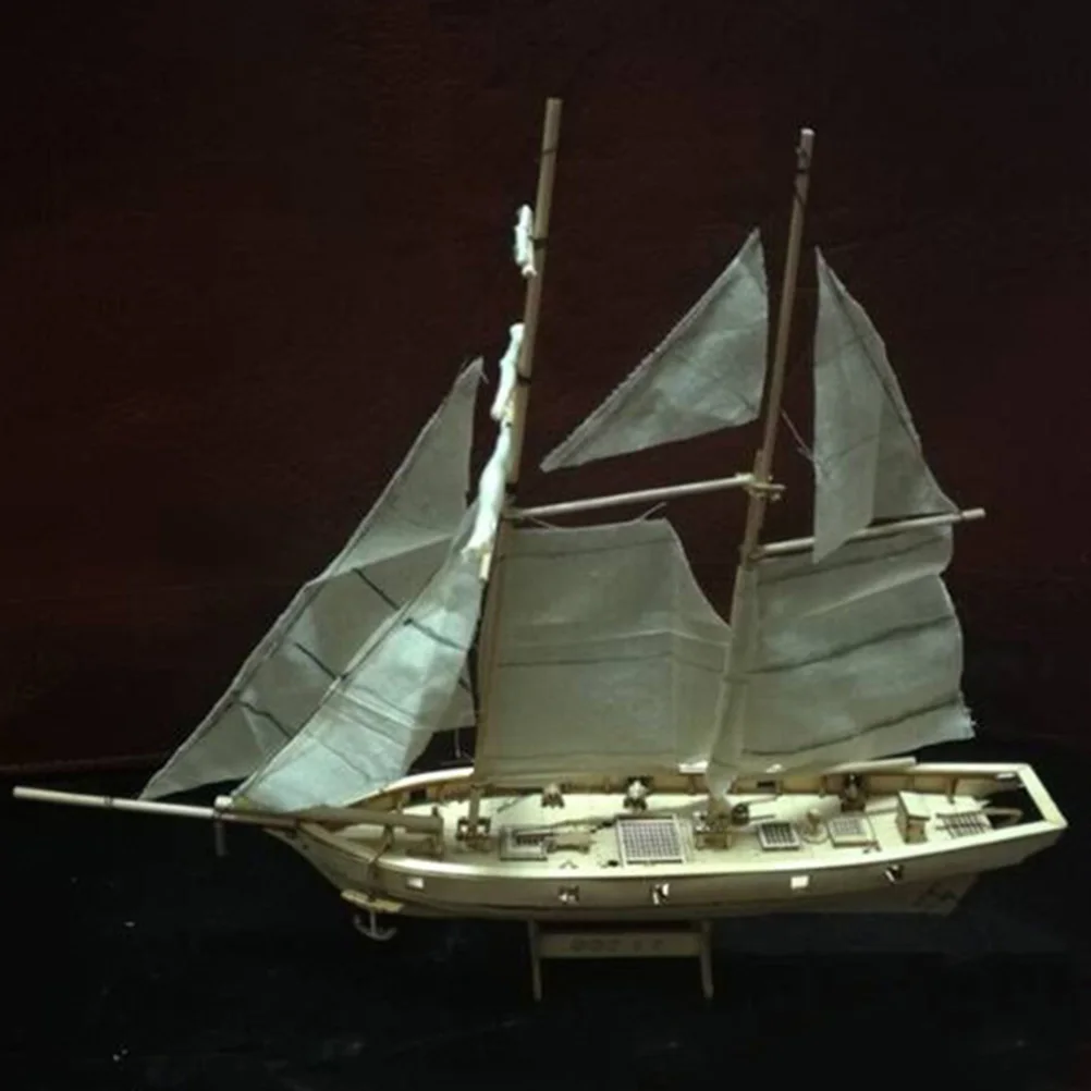 DIY Ship Assembly Model Kits aus Holz Segelboot Maßstab Modell Dekor Kinder F5F9 