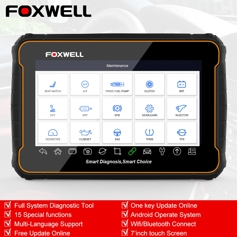 Foxwell GT60 Профессиональный OBD2 Автомобильный сканер полная система автоматический диагностический сканер инструмент Инжектор Кодирование ODB2 Диагностика автомобиля