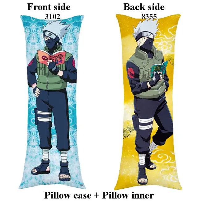 pillow Мультфильм Наруто обнимает тело Подушка Аниме Какаши Саске дома Мальчик Человек Длинные подушки настроить - Цвет: pillow