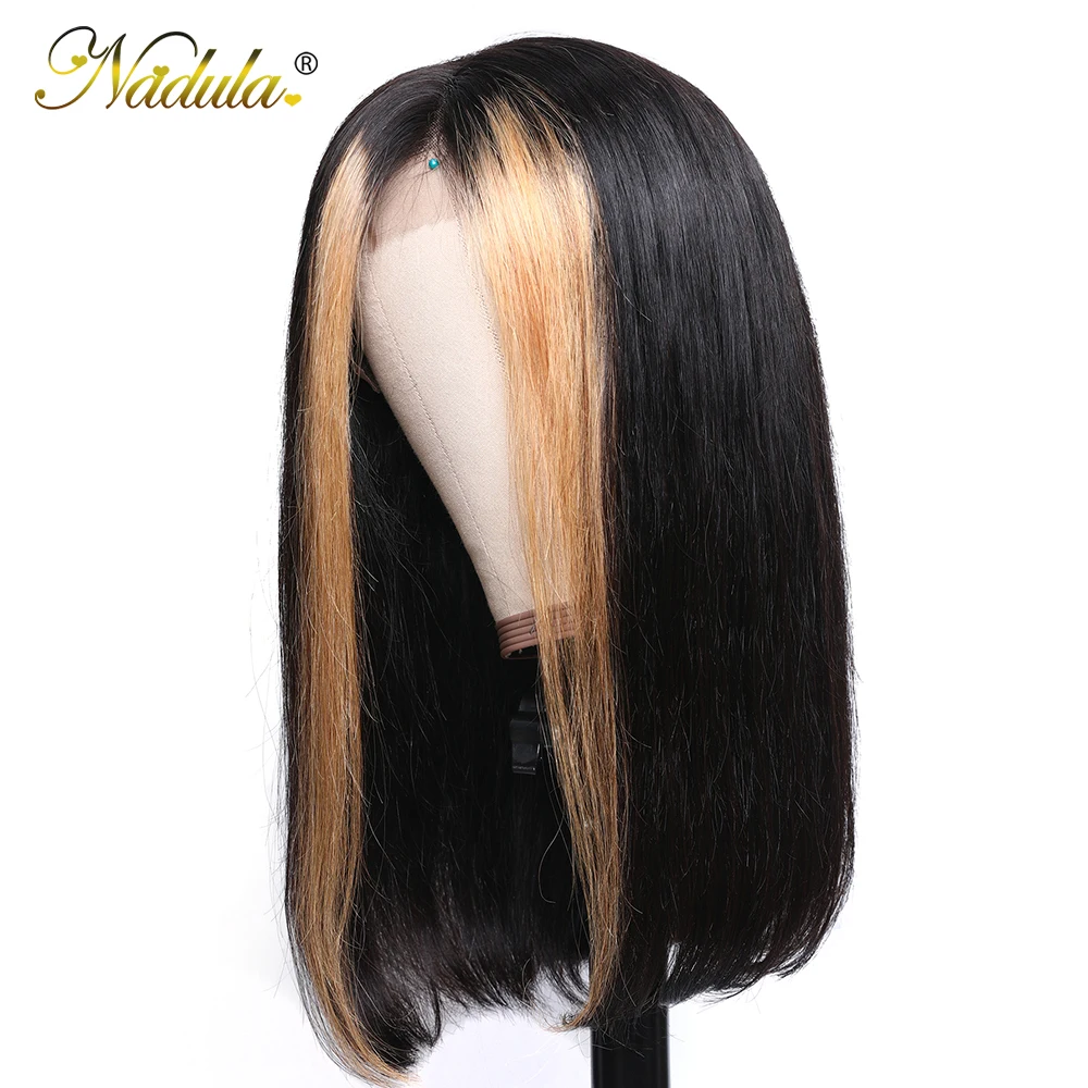 

Nadula Wig 13*4 Lace Front Wigs For Women Ombre Color With Highlight Human Hair Wig Brazilian Straight Lace Frontal Wigs