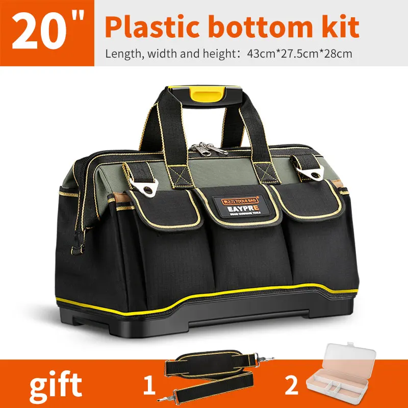 

2020 Upgrade Tool Bag 13/15/17/19/23 in Electrician Bag 1680D Oxford Waterproof Wear-resistant Strong Tool Storage Toolkit