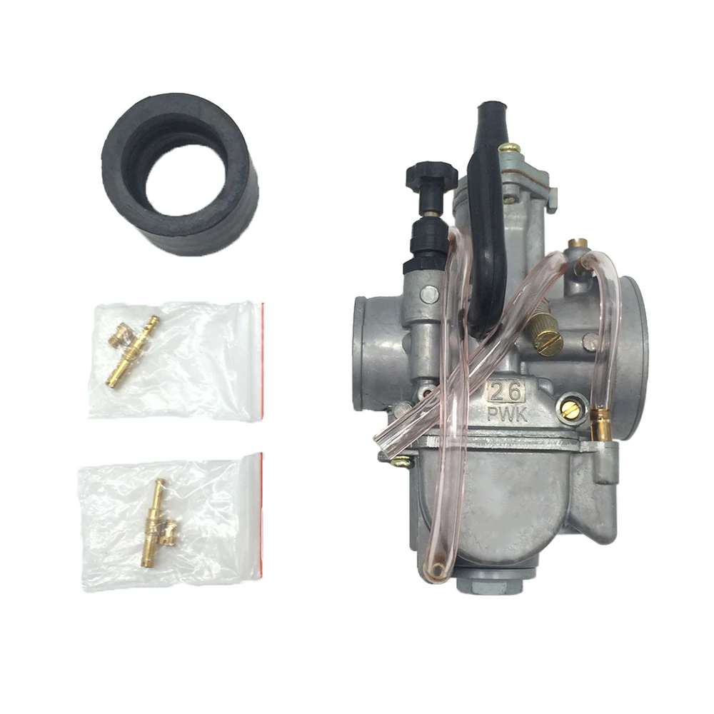 PWK OKO 26 мм плоский карбюратор для KAWASAKI KX100 KX80 KX125 GASGAS BSA JOG DIO KR150 RTL250 CR80 и т. д. 140cc 150cc питбайк