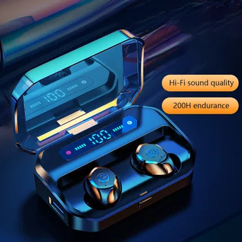 

1 Pair Bluetooth Headphones Wireless In-ear Headset Mini Cordless Sports Running Waterproof Earphones