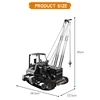 RC Crane1745pcs Building Blocks Set 10Ch Metal Diy Assembled RC Truck Engineering Model Kit Puzzle Collection Gift for Boys 6