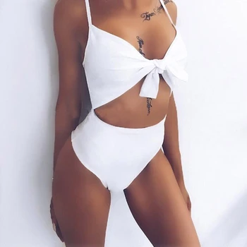 

New Women One Piece Bikini Lady Black/White Push-up Bra Swimsuit Bathing Women's Swimming Suit Swimwear Beachwear Clothing