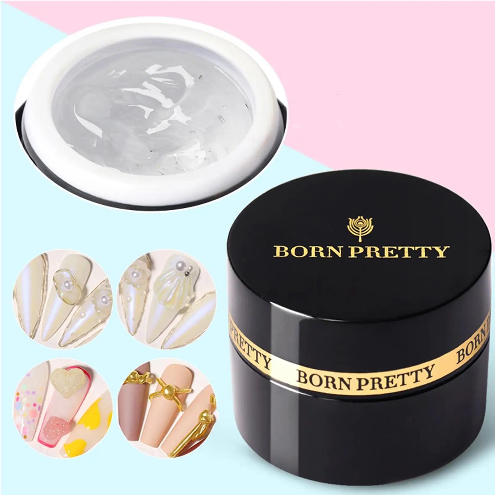 

White/Clear UV Builder Nail Gel Acrylic Poly Soak Off Building Gel Quick Extend Gel Nail Art Extension Nail Gel