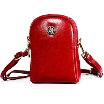 

Top Quality Clutch Bag Oil Wax Cow Leather Handbags Women Bags Designer New Shoulder Bag High Quality Crossbody Bag For Women