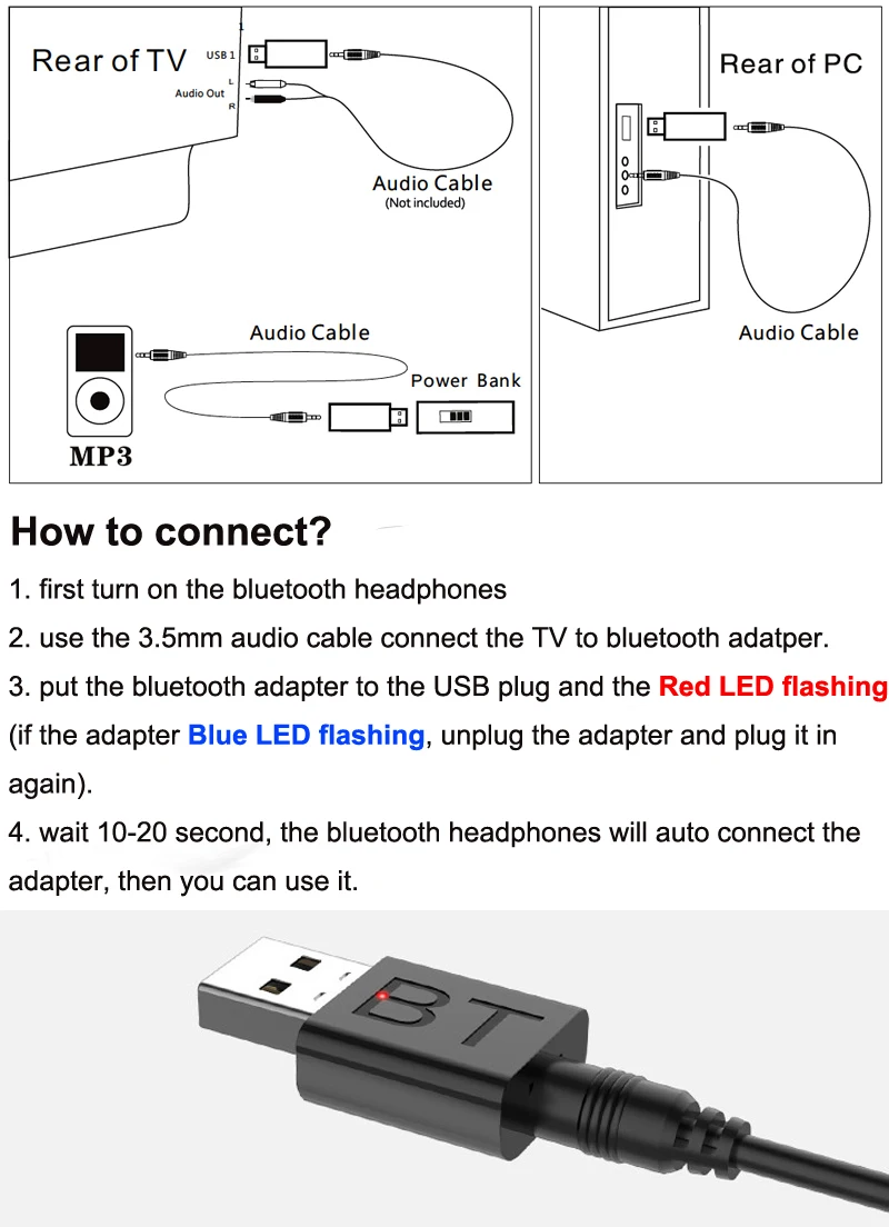 Bluetooth tv fone de ouvido com fio