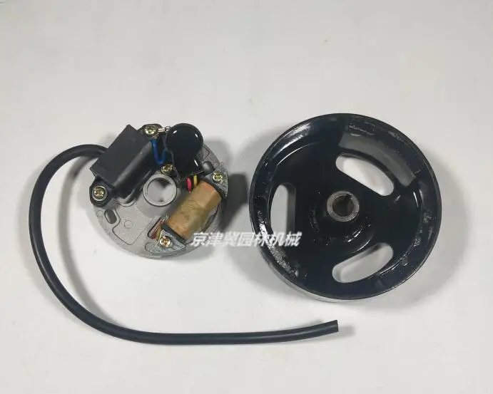 1E40F статор и ротор CORE в сборе 1E45FP плита катушки зажигания Магнето модуль 3WF-18/3/2,6 распылитель ранцевого типа для с туман-DUSTER опрыскиватель - Цвет: STATOR AND ROTOR