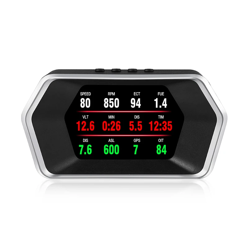 

P17 OBD2 Gauge PSI Universal OBD2 GPS Head up Display Muti-function Digital Speedometer