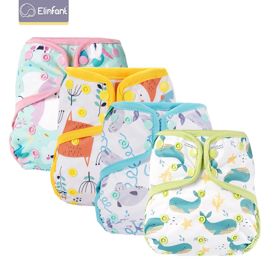 Elinfant 10PCS washable waterproof adjustable resuable pul fit 315kg