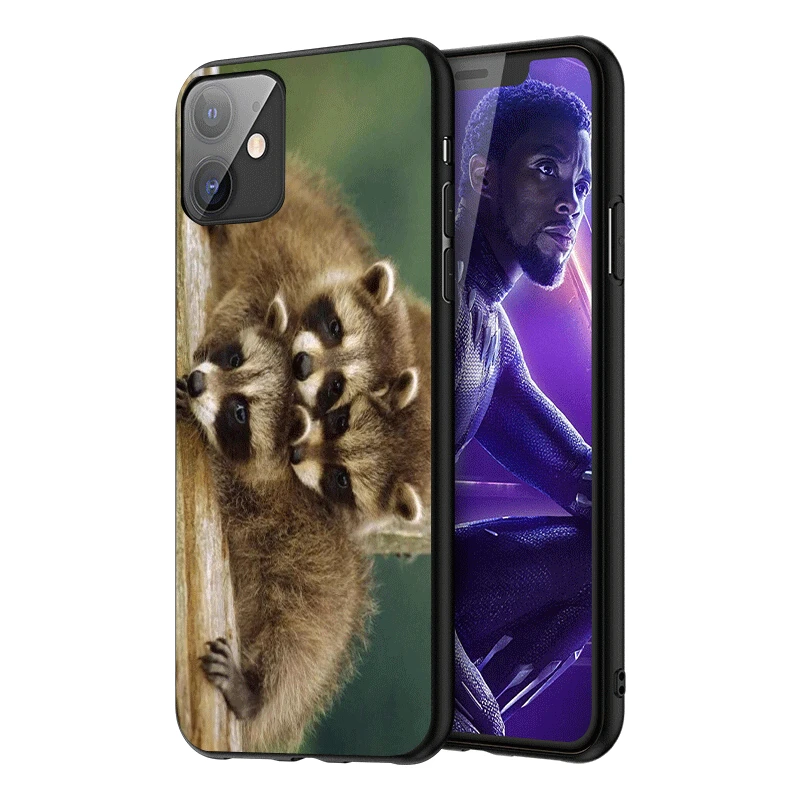 Чехол для телефона с уникальным дизайном енота iPhone 11 Pro SE 2020 Max 6 6S 5 5S XR X XS MAX 8 7