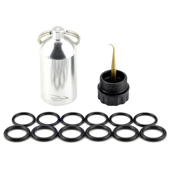 

Mini Aluminum Scuba Dive Diving Tank Keychain With 12 O Rings And Brass Pick Swimming Diving Water Sports Scuba Snorkeling