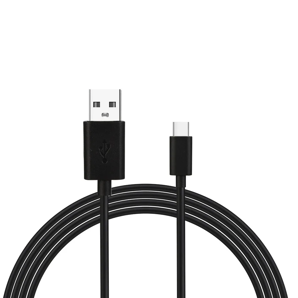 Черный 1 м usb type-C 3,1 автоматическое отключение быстрой зарядки для samsung зарядный провод для мобильного телефона huawei - Цвет: Черный