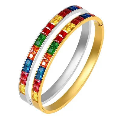 Новое поступление, циркониевое кольцо из нержавеющей стали для мужчин и женщин, модные цветные кольца для мужчин и женщин, обручальное кольцо с кристаллами