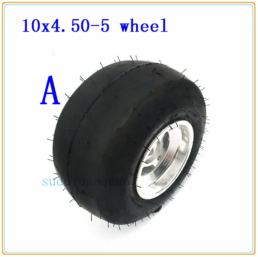 Передние колеса 10X4. 50-5 шин Вакуумный, легкий-шины с алюминиевыми ободами ступицы для трицикл для дрифта ATV Quad Go-компоненты для картинга модификации