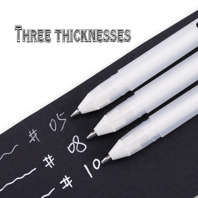 Sakura : Gelly Roll : White Gel Pen : Set of 3 - Sakura : Pencils & Pens -  Sakura - Brands