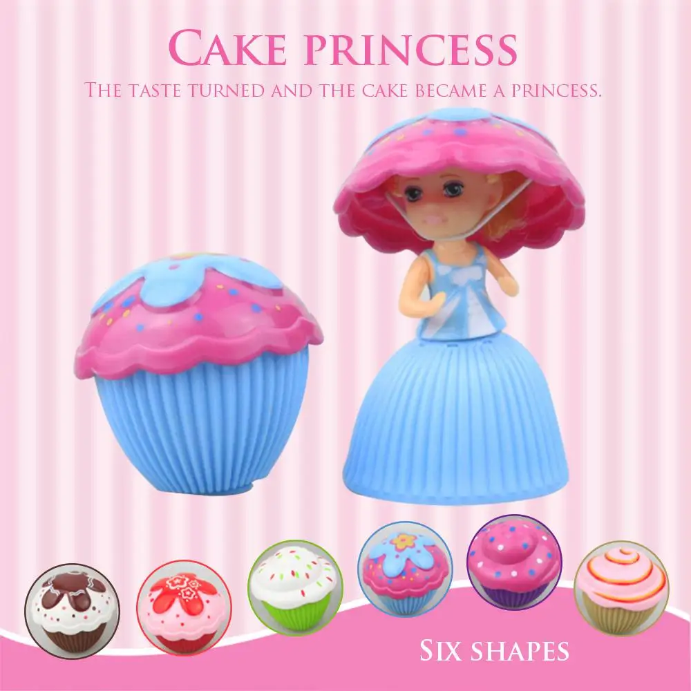 12 шт. Kawaii Мини мультфильм кукла-кекс Diy игрушки принцесса девочка трансформированный ароматизированный торт кукла игрушка для детей подарок на день рождения