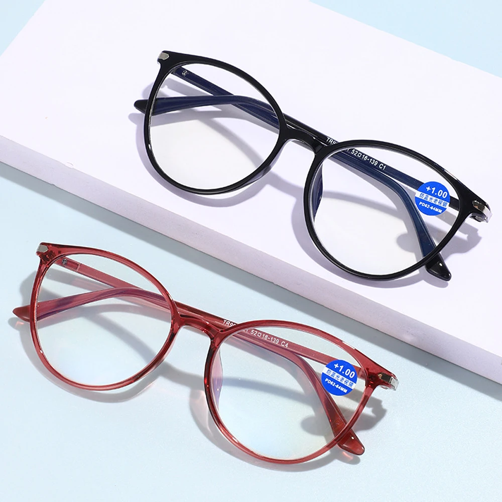 

Очки для чтения с защитой от сисветильник для мужчин и женщин, ульсветильник круглые пресбиопические очки для чтения, диоптрии + 1,0 + 1,5 + 2,0 до + 3,5