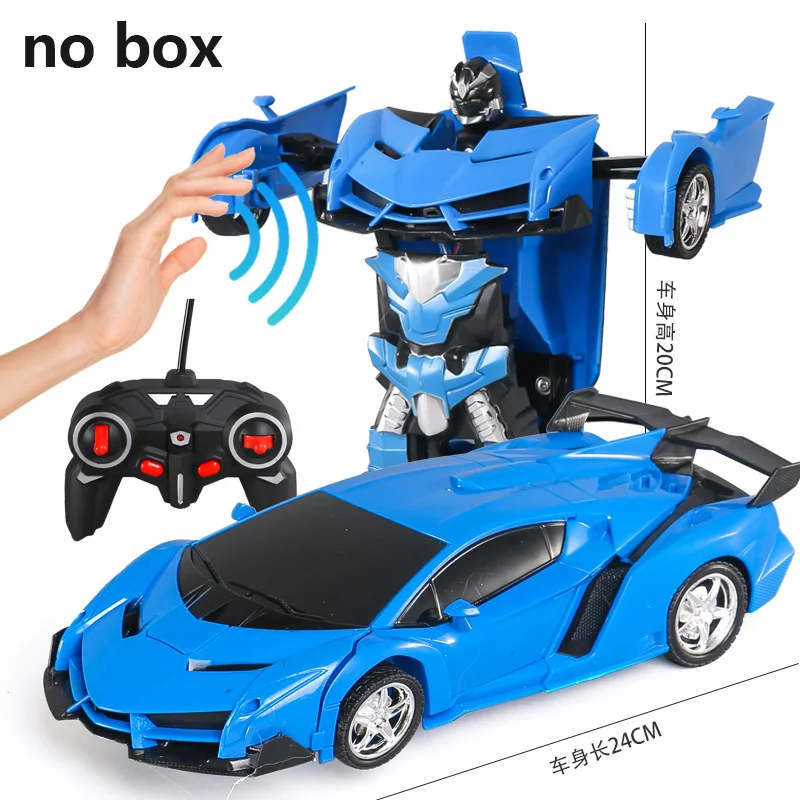 Трансформатор Rc 2 в 1 Радиоуправляемый автомобиль Вождение спортивные автомобили привод роботы-трансформеры модели жесты дистанционного управления автомобиль Rc боевые подарки - Цвет: Gesture sensing