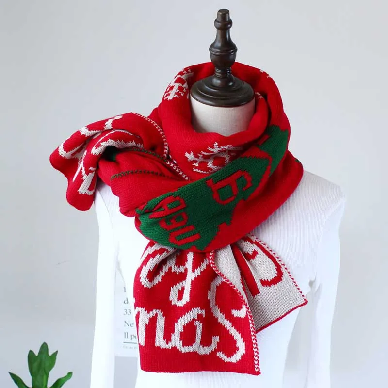 Брендовый шарф хиджаб зимняя кашемировая Рождественская Толстая шаль и Женская Теплая бандана шарф Cachecol Пашмина пончо