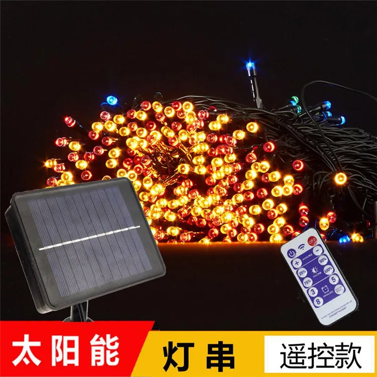 

Cross Border 2020 New Style Remote Control Solar-powered String Lights Waterproof Christmas Stars Holiday Ornamental Festoon Lam