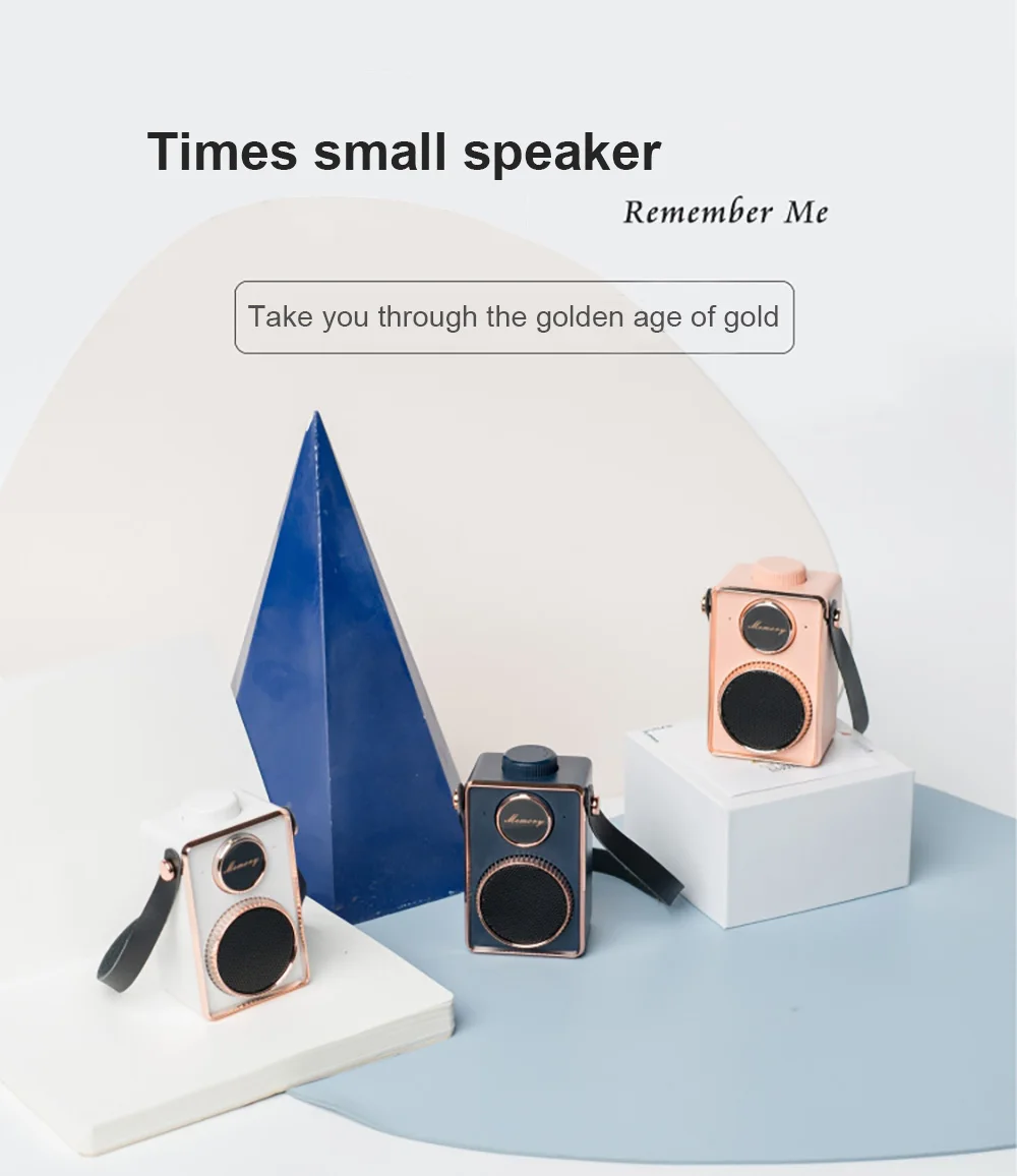 

Portable retro bluetooth speaker subwoofer Mini wireless portable creative mini speaker