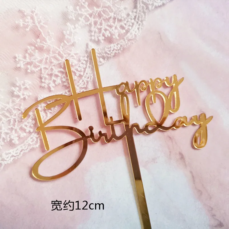 2pc birthday C Рыцарь и Пегас торт топперы для дня рождения Декор Единорог ребенок душ свадебные принадлежности выпечки юбилей Любовь Подарки - Цвет: 2pc birthday C