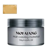 Модный красящий материал для волос для укладки одноразовый светоотражающий воск для волос одноразовая краска для волос грязевая легко моющаяся растительная составляющая