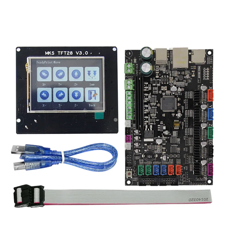 Материнская плата MKS SBASE V1.3 + Полноцветный Сенсорный экран TFT28 Поддержка