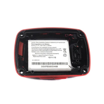 

For Garmin Edge 500 Back Cover Edge 500 Back Case & Battery Replace Part Black & Red - Used