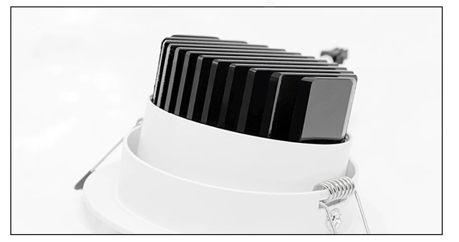 [DBF] черный/белый корпус Встраиваемый светодиодный светильник с регулируемой яркостью COB 6 Вт 9 Вт 12 Вт 15 Вт Светодиодный точечный светильник светодиодный декоративный потолочный светильник AC 110 В/220 В