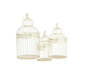 

Set 3 gabbie in ferro bianco