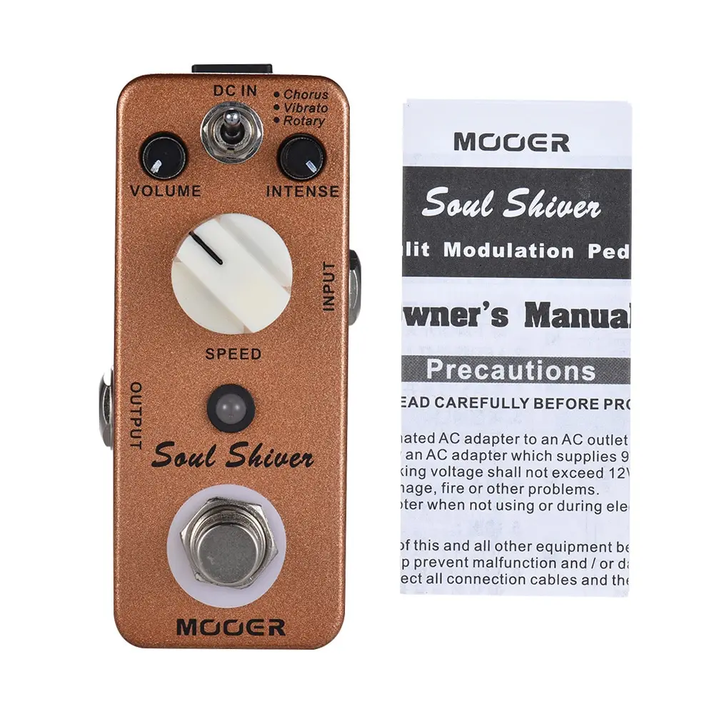 MOOER Soul Shiver 3 режима мультимодуляции гитары педаль эффектов True Bypass полный металлический корпус